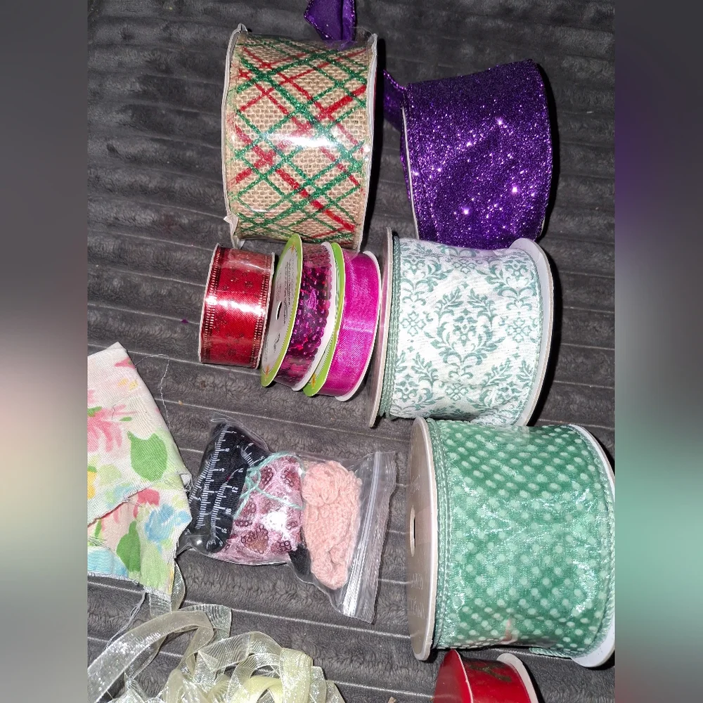 Ribbons Trims Lace Sewing Wreath Craft Art Supplies EmbellishmentsOver 10 piece